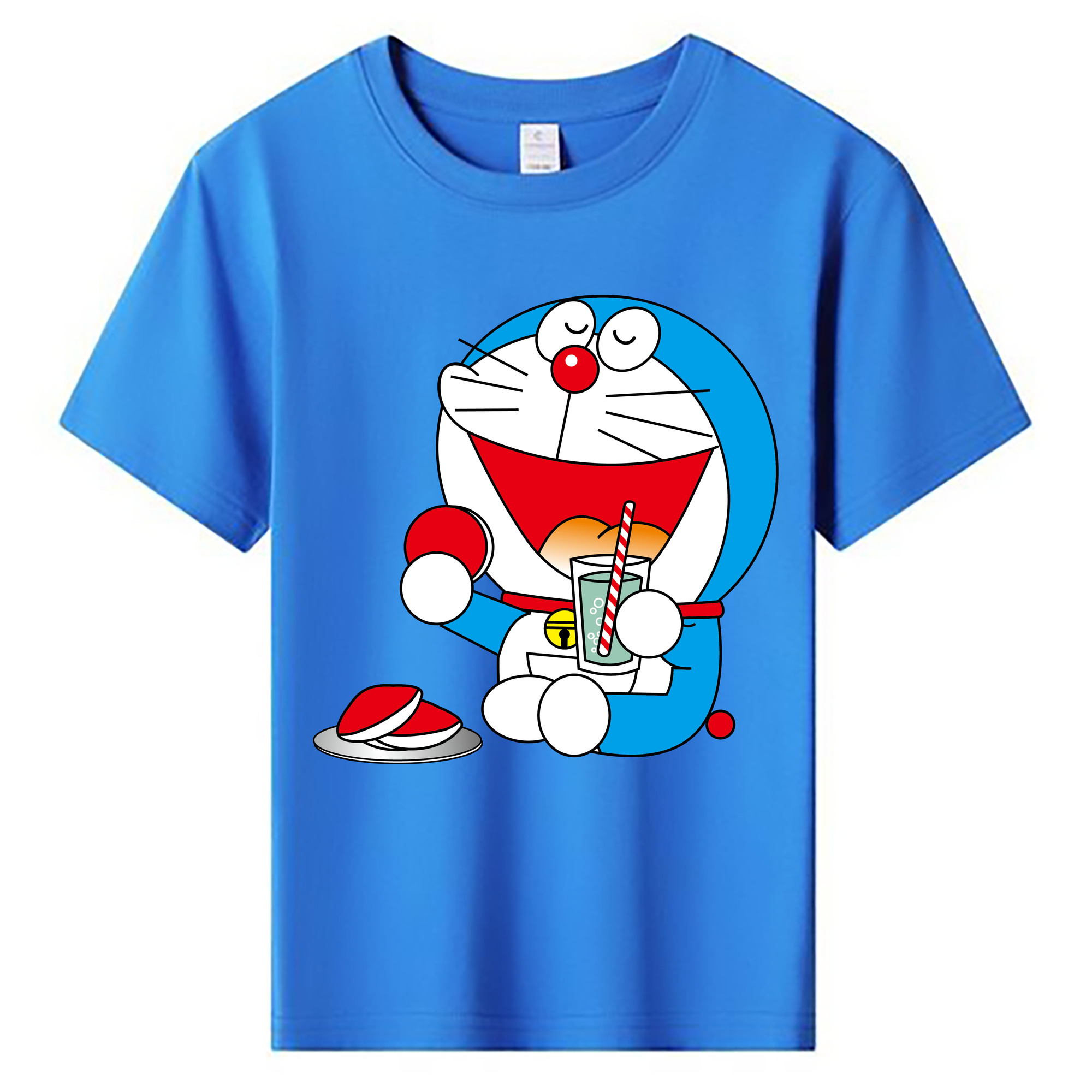 （画像用） ドラえもん Doraemon 綿100％キッズTシャツ（フロントプリント）